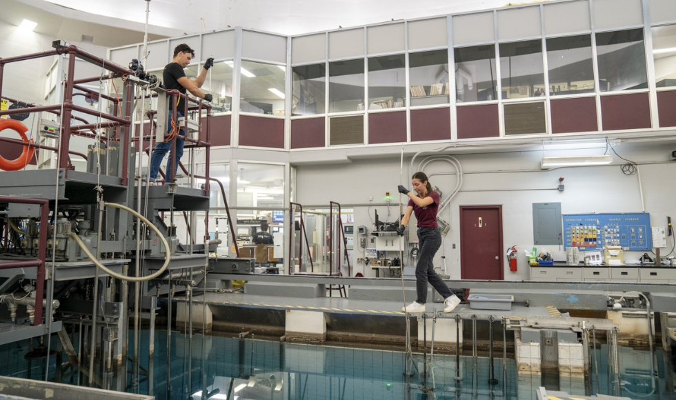 Students work in the McMaster Nuclear Reactor